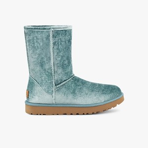 Ugg Classic Short II Velvet Women Boots White/Green (1506ZHTPC)